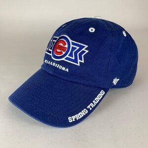 Chicago Cubs MLB Blue 47 Brand Clean Up Spring Training Strapback Hat